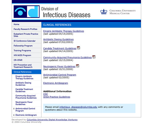 Columbia University Medical Center's Division of Infectious Diseases