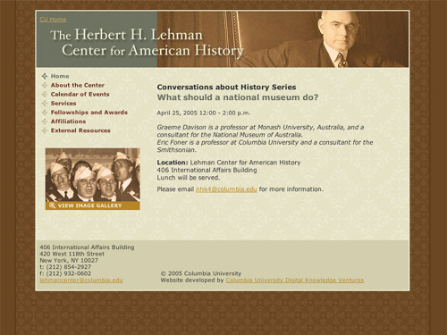 Herbert H. Lehman Center for American History