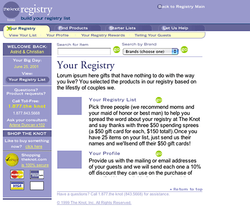 TheKnot.com / Wedding Registry