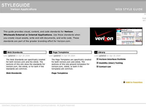 Verizon Wholesale Styleguide